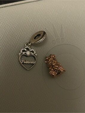 Set of 2 authentic Pandora charms